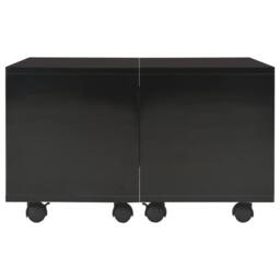 Berkfield Home Coffee Table High Gloss Black 60x60x35 cm Engineered Wood - Size: 60 x 60 x 35 cm - thumbnail 3