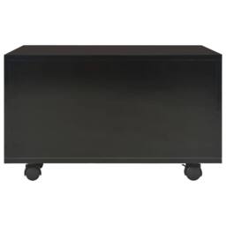 Berkfield Home Coffee Table High Gloss Black 60x60x35 cm Engineered Wood - Size: 60 x 60 x 35 cm - thumbnail 4