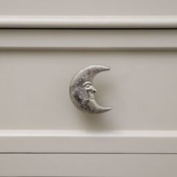 Melody Maison Shiny Silver Moon Drawer Knob - thumbnail 3