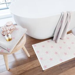 Helena Springfield 'Star' Cotton Bath Mat in Pink - thumbnail 2