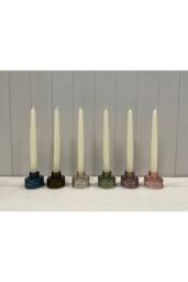 KDMD Smokey Brown Textured Candle Holder - thumbnail 4
