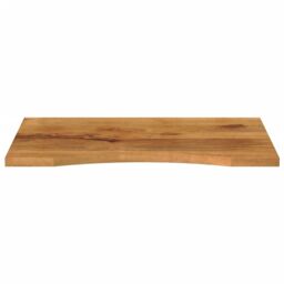 Berkfield Home Desk Top with Curve 80x50x2.5 cm Solid Wood Rough Mango in Brown - thumbnail 3
