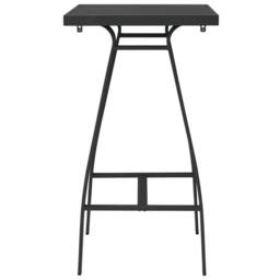 Berkfield Home Garden Bar Table Black 60x60x110 cm Tempered Glass - Size: 60 x 60 x 110 cm - thumbnail 3