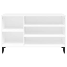Berkfield Home Shoe Cabinet White 102x36x60 cm Engineered Wood - Size: 102 x 36 x 60 cm - thumbnail 5