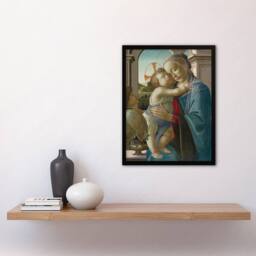 Artery8 Sandro Botticelli Framed Wall Art Virgin & Child with an Angel - Size: A4 - thumbnail 2