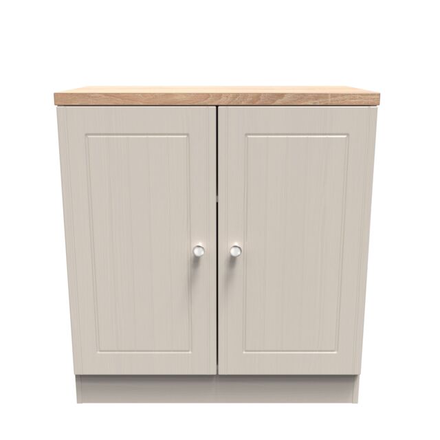 Ready Assembled 2 U Norton 2 Door Cabinet (Ready Assembled) in Taupe - Size: Medium - image 1
