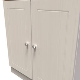 Ready Assembled 2 U Norton 2 Door Cabinet (Ready Assembled) in Taupe - Size: Medium - thumbnail 4