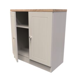 Ready Assembled 2 U Norton 2 Door Cabinet (Ready Assembled) in Taupe - Size: Medium - thumbnail 5