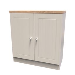 Ready Assembled 2 U Norton 2 Door Cabinet (Ready Assembled) in Taupe - Size: Medium - thumbnail 3