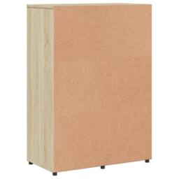 Berkfield Home Sideboard Sonoma Oak 60x31x84 cm Engineered Wood in Light Tan - Size: 60 x 31 x 84 cm - thumbnail 7