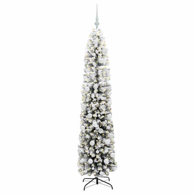 Berkfield Home Stunning Artificial Christmas Tree with 300 LEDs with Stand Green - image 1