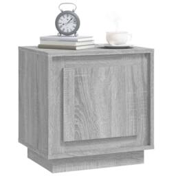 Berkfield Home Bedside Cabinets 2 pcs Grey Sonoma 44x35x45 cm Engineered Wood - Size: 44 x 35 x 45 cm - thumbnail 4