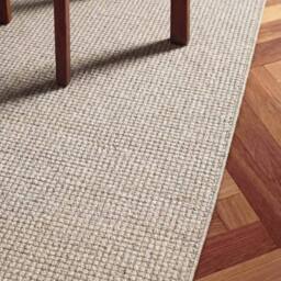 THE RUGS Ted Baker Greenwich Wool Rug Handwoven Living Room in Natural White - Size: 160 cm diameter - thumbnail 3