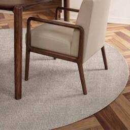 THE RUGS Ted Baker Greenwich Wool Rug Handwoven Living Room in Natural White - Size: 160 cm diameter - thumbnail 5