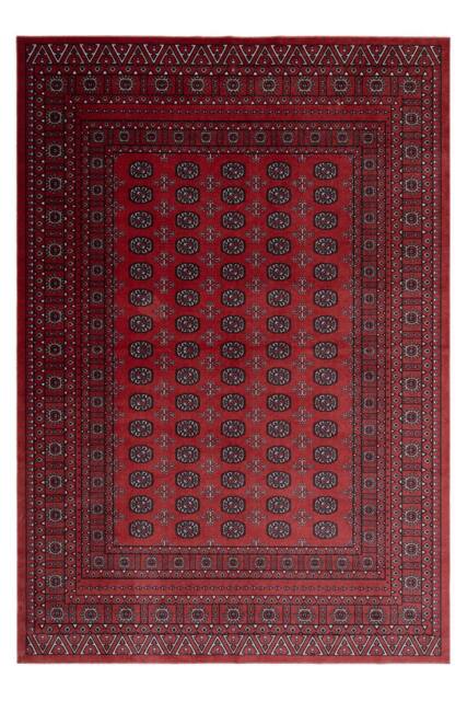 Kukoon Red Low Pile Traditional Persian Style Velvet Texture Area Rug in Blue - Size: 80 cm x 150 cm - image 1