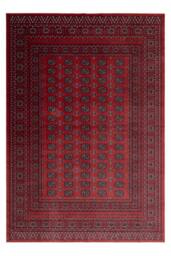 Kukoon Red Low Pile Traditional Persian Style Velvet Texture Area Rug in Blue - Size: 80 cm x 150 cm - thumbnail 1
