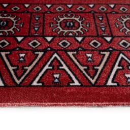Kukoon Red Low Pile Traditional Persian Style Velvet Texture Area Rug in Blue - Size: 80 cm x 150 cm - thumbnail 9