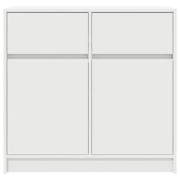 Berkfield Home Sideboard with Drawer White 80x34x76 cm Engineered Wood - Size: 80 x 34 x 76 cm - thumbnail 6