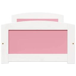 Berkfield Home Day Bed with 2 Drawers without Mattress IRUN White&Pink 90x200 cm in Pink - thumbnail 7