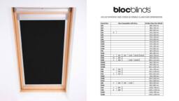 Bloc Blinds Blackout Blind for Velux Roof Window - Black in Silver - Size: P04 - thumbnail 4