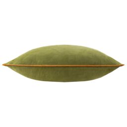 Furn Meridian Velvet Piped Cushion in Olive - Size: 55 cm x 55 cm - thumbnail 2