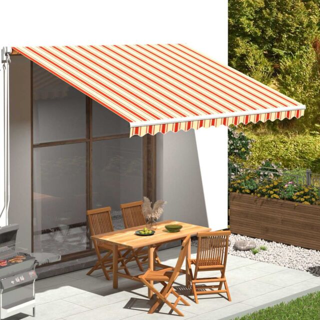 Berkfield Home Replacement Fabric for Awning Yellow & Orange 4x3.5 m - image 1