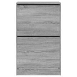 Berkfield Home Shoe Cabinet Grey Sonoma 60x34x96.5 cm Engineered Wood - thumbnail 5