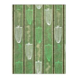 Artery8 Furuya Korin Framed Wall Art Print Green Shima Shima Textile Pattern - Size: A4 - thumbnail 3