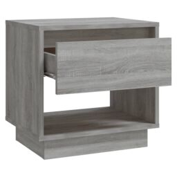 Berkfield Home Bedside Cabinets 2 pcs Grey Sonoma 45x34x44 cm Engineered Wood - Size: 45 x 34 x 44 cm - thumbnail 6