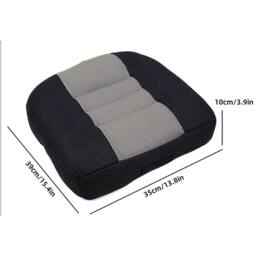 NESTLUNE Adult Car Driving Booster Seat Cushion Heightening Mat in Black - Size: 100 cm x 190 cm - thumbnail 2