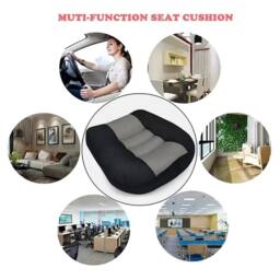 NESTLUNE Adult Car Driving Booster Seat Cushion Heightening Mat in Black - Size: 100 cm x 190 cm - thumbnail 4