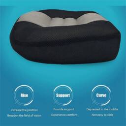 NESTLUNE Adult Car Driving Booster Seat Cushion Heightening Mat in Black - Size: 100 cm x 190 cm - thumbnail 5