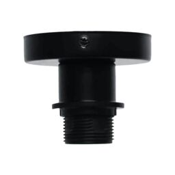 First Choice Lighting Set of 2 Cassidy - Black E27 Flush Mount Ceiling Lights for Shades - thumbnail 2