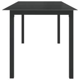 Berkfield Home 9 Piece Garden Dining Set Aluminium Anthracite in Black - thumbnail 4
