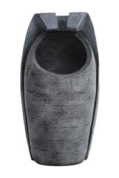 H&O Direct Outdoor Solar-Powered Water Fountain Rockery Decor in Natural - thumbnail 4
