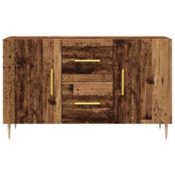 Berkfield Home Sideboard Old Wood 100x36x60 cm Engineered Wood in Brown - Size: 100 x 36 x 60 cm - thumbnail 4