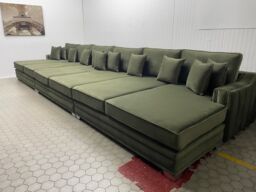 HOB Furniture Thomas Linear Luxury Cinema Sofa - 12ftx6ft in Light Green - thumbnail 2