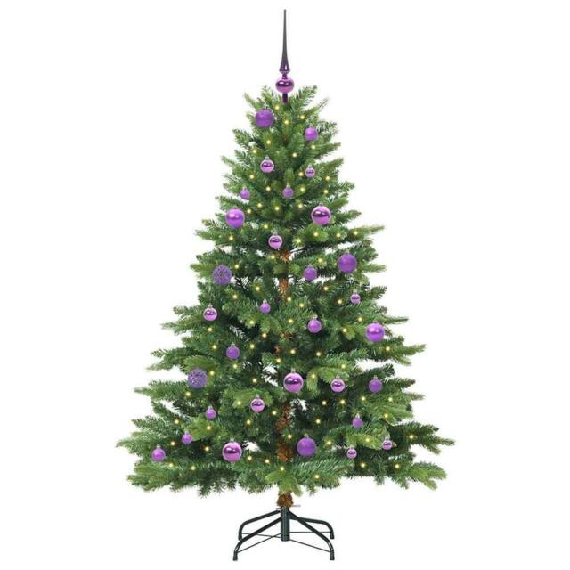 Berkfield Home Beautiful Artificial Christmas Tree with 150 LEDs Green 150 cm PE - image 1
