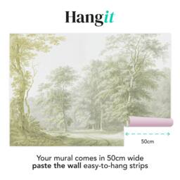 Superfresco Easy Stately Woodland Sage Print To Order 3m x 2.8m Mural in Green - thumbnail 3