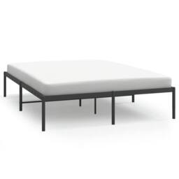 Berkfield Home Metal Bed Frame Black 150x200 cm King Size - thumbnail 3