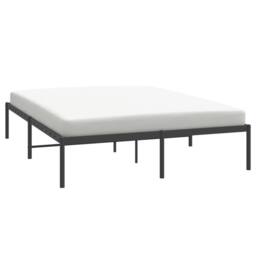 Berkfield Home Metal Bed Frame Black 150x200 cm King Size - thumbnail 4