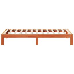 Berkfield Home Bed Frame without Mattress Wax Brown 80x200 cm Solid Wood Pine - thumbnail 6