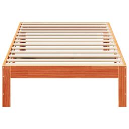 Berkfield Home Bed Frame without Mattress Wax Brown 80x200 cm Solid Wood Pine - thumbnail 5
