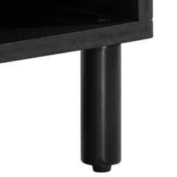 Berkfield Home TV Cabinet 100x33x46 cm Solid Wood Mango in Brown - Size: 100 x 33 x 46 cm - thumbnail 8