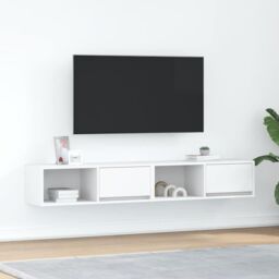 Berkfield Home TV Cabinets 2 pcs White 80x31x25.5 cm Engineered Wood