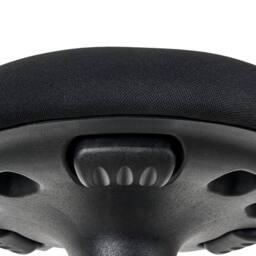 Wyld and Coco Adjustable Wobble Stool - Black Fabric Steel Frame - thumbnail 6