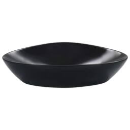 Berkfield Home Charming Wash Basin 58.5x39x14 cm Ceramic Black - thumbnail 3
