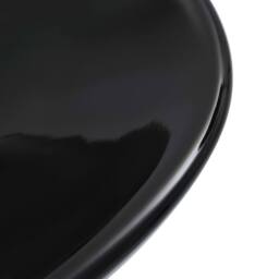 Berkfield Home Charming Wash Basin 58.5x39x14 cm Ceramic Black - thumbnail 5