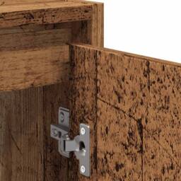 Berkfield Home Durable 2 Piece Bathroom Furniture Set Old Wood Engineered Wood in Brown - thumbnail 9