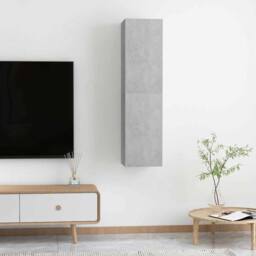 Berkfield Home TV Cabinets 2 pcs Concrete Grey 30.5x30x60 cm Engineered Wood - thumbnail 5